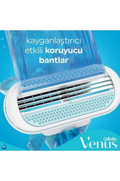 Gillette Gillette Venus Smooth Razor Handle with 2 Blade Refills – Women's Shaving Kit for Silky Smooth Skin