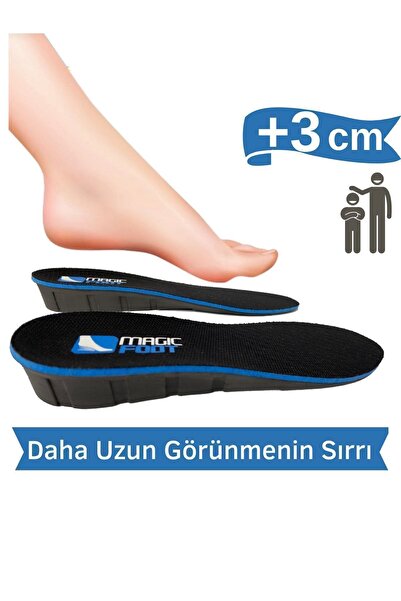 AboutThePerfect Geliştirilmiş Gizli Boy Uzatıcı Tabanlık +3 cm Uyumlu ve Konf...