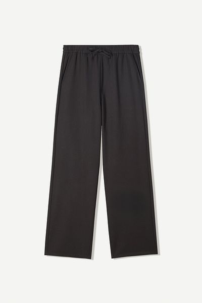Bershka Straight-fit tailored jogging trousers