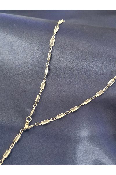 aayak&kabımofficial Y Necklace Silver