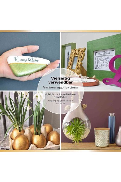 Viva Decor Maya-Gold VIVA DECOR glossy acrylic metallic paint, 45ml Champagne cream