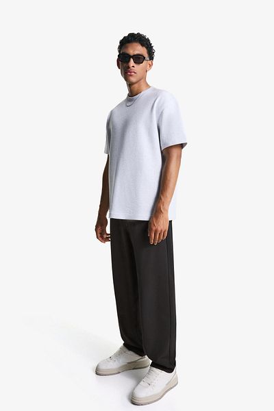 Bershka Straight-fit tailored jogging trousers