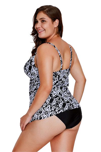 WildFashion Tankini swimsuit with accessorized top and regular panties SW1446-1122