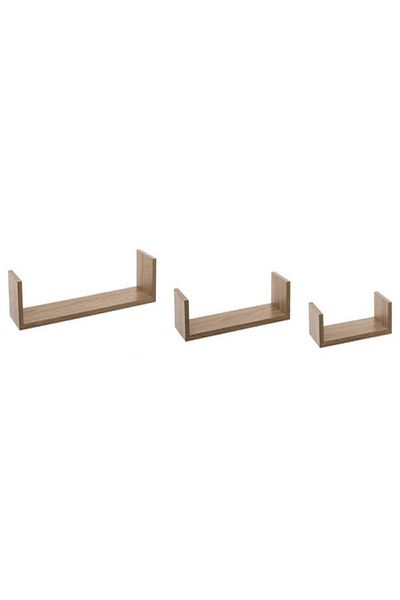 Five Simply Smart 3-Piece Fixy Floating Wall Shelf Set