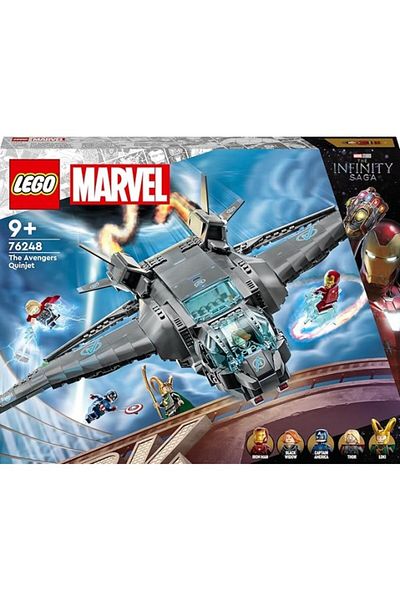 ShopZum Avengers Quinjeti 76248-9 Children over 7 Years Old Avengers Aircraft and Minifigures