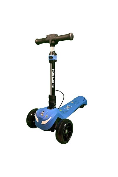 Genel Markalar Led Işıklı Hoparlörlü 3 Tekerlekli Yükseklik Ayarlı Elektrikli Scooter - 60W