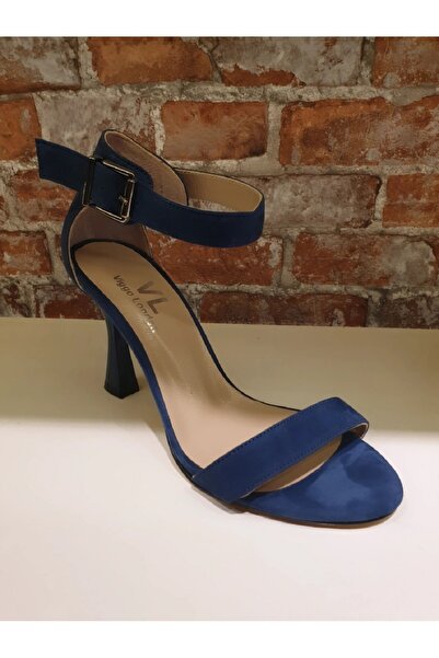 MelAlp صندل نسائي بكعب رفيع من الجلد الطبيعي