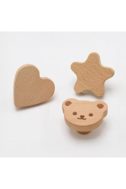 ka tasarım Children's Room Furniture Handles 2 Pieces, Drawer Handle, Animal Motif Handle 2 Pieces