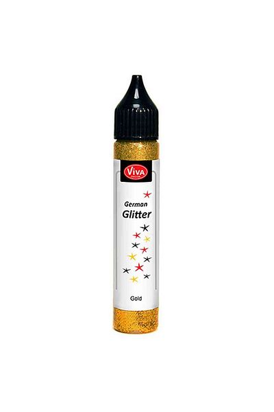 Viva Decor Washable adhesive glitter for all surfaces, VIVA DECOR, 28ml Golden yellow