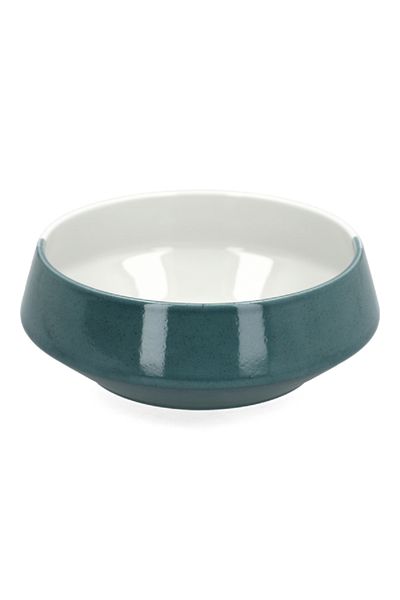 EasyLife Two-Toned Durable Round Soup Bowl Green and White 11cm