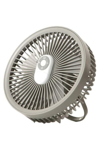 İdeas4comfort Portable Hook-Support Fan, Ideas4Comfort, Rechargeable USB, Built-in LED Lamp, 4000mAh Battery