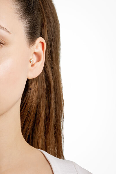 So CHIC... Yıldız Dizilimi 18 Ayar Sarı Altın Kaplama Gümüş Tragus-Helix Piercing