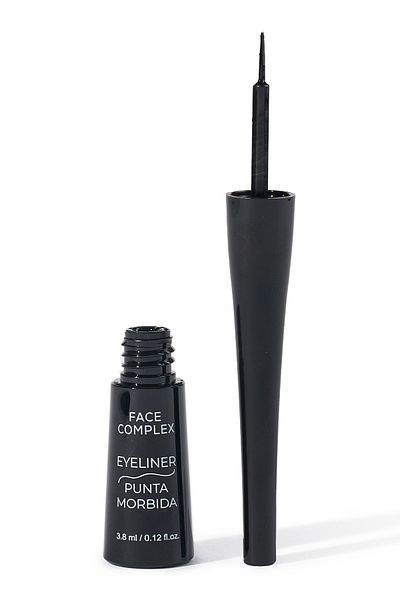 FACE COMPLEX Gel Eyeliner Soft Tip, Tuș Lichid Pentru Ochi Negru Black - Italia