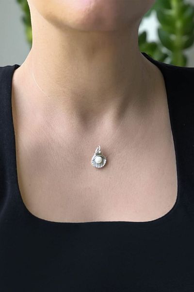 Pointmod Pearl Mussel Misine Ghost Invisible Solitaire Pearl Necklace