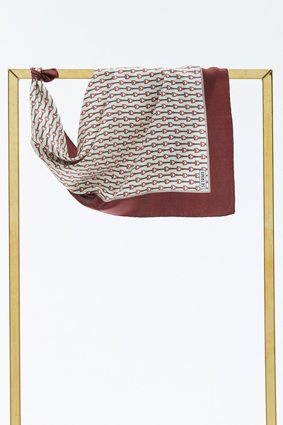 Setrms Örüntülü Twill İpek Eşarp