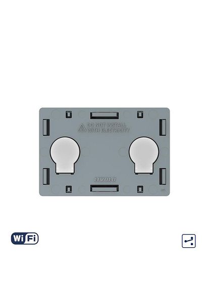 Livolo Modul Intrerupator Dublu Cap Scara / Cruce Wi-Fi cu Touch LIVOLO, standard italian Serie Noua
