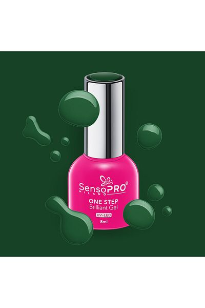 SensoPRO Milano Oja semipermanentă Brilliant într-un singur pas, 8 ml, verde Couture #59