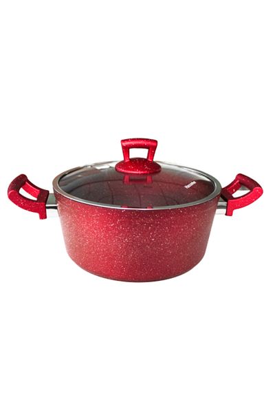 Hascevher Hascevher Pot 26x11cm 5.8l GRANITE-RED