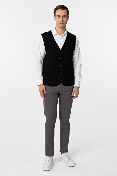 SÜVARİ Regular Kalıp Kapitone Desenli V Yaka Yelek