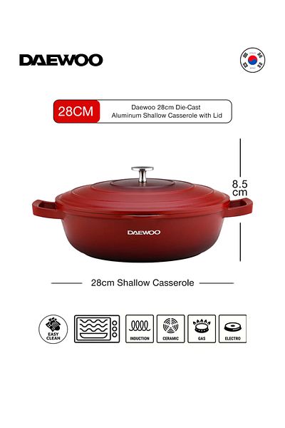 Daewoo 28cm shakkow casserol TS Series - DCT SS28