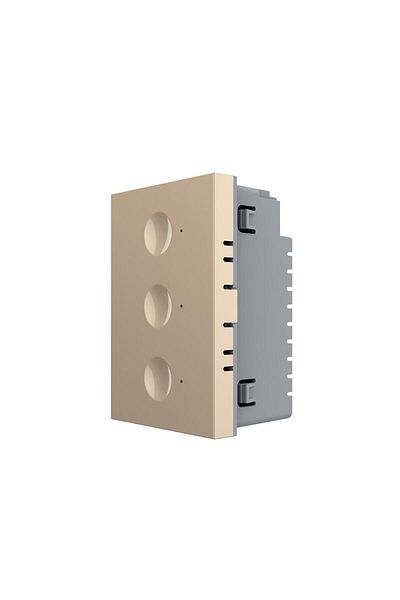 Livolo Triple switch module ladder head / cross head with touch Livolo Italian standard, New series (Gold)