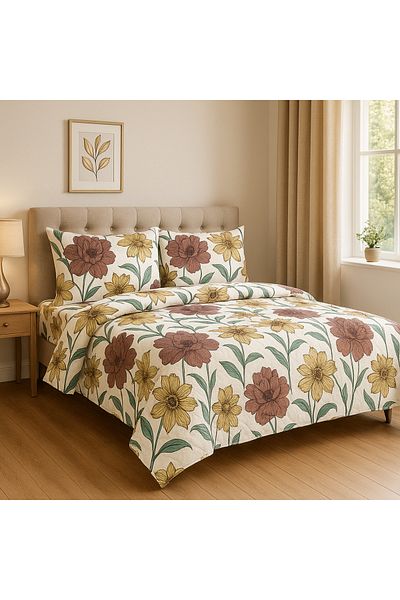 realdecor Summer bedding set with Alia reversible light duvet 200x220 cm, double bed