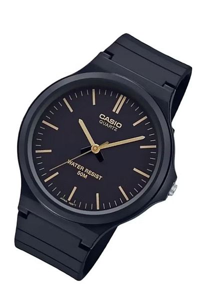 Casio MW-240-1E2VDF Men's Analog Watch – 44mm Black Dial, Water Resistant Casual Wristwatch