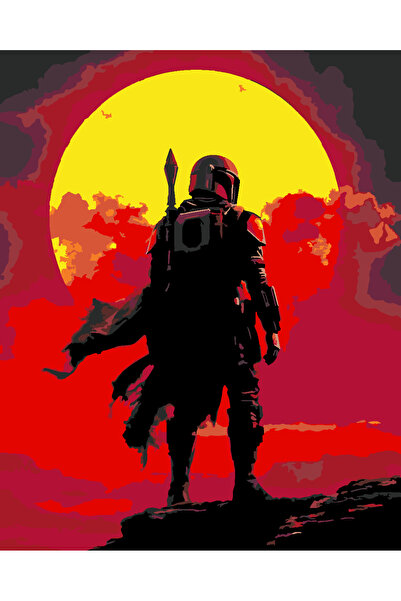 wombhobby din djarian 2 starwars Sayılarla Boyama Seti 40x50 Çerçeveli (Kasna...