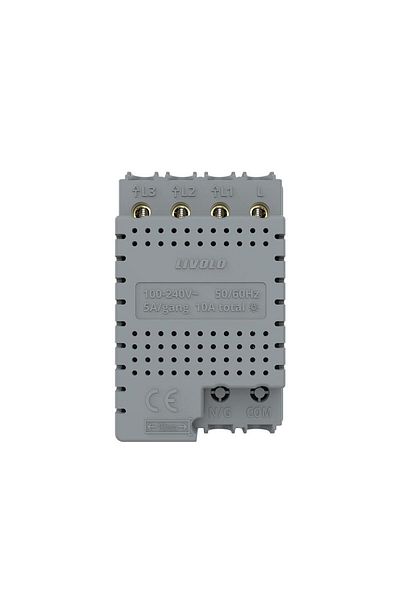 Livolo Modul intrerupator triplu cu touch Livolo standard Italian, Serie noua (Alb)