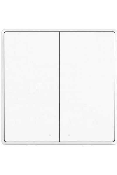 Aqara Intrerupator inteligent ingropat AQARA Smart Wall Switch EU, fara nul, 2 butoane