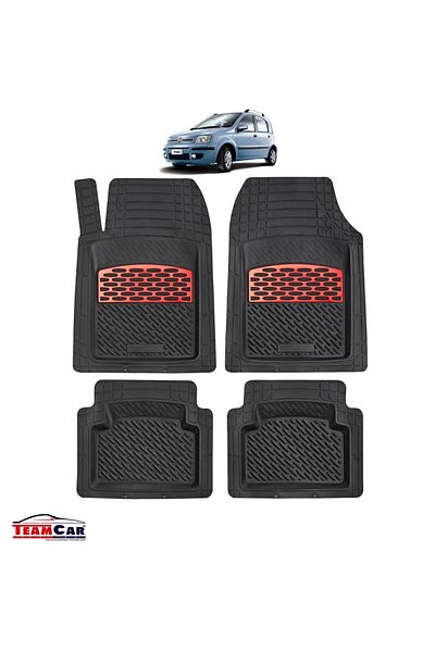 TEAMCAR Covorașe Auto Fiat Panda Ii - Red