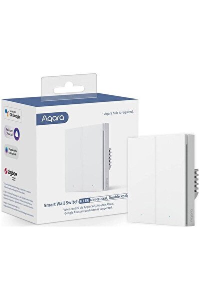 Aqara Intrerupator inteligent Aqara Smart Wall Switch H1 (With Neutral cu Nul...
