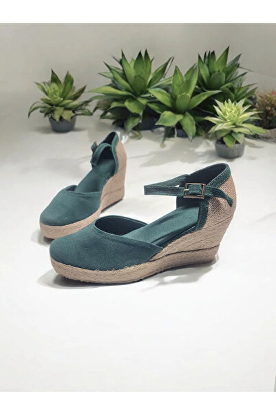 GokceKundura06 Women's Platform Linen Shoes Sandals