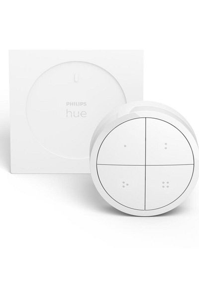 Philips Intrerupator Philips Hue Tap, Wireless, 4 butoane configurabile, IP20, 6cm, Alb