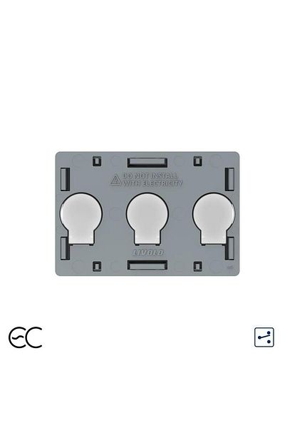 Livolo LIVOLO Triple Head Ladder / Cross Switch Module with Touch, ZigBee EC protocol - Italian standard