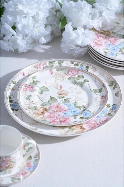 şirin eşyalarım Freya Porcelain 19 Piece Cake Set for 6 People