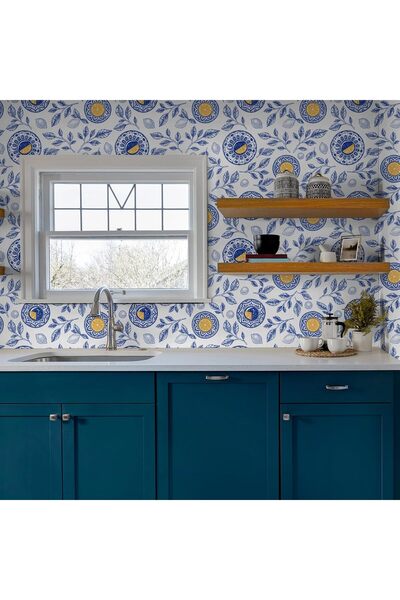 Rabadon Mutfak Tezgah Arası Kaplama Mermer Desenli Yapışkanlı Folyo Fayans Ka...