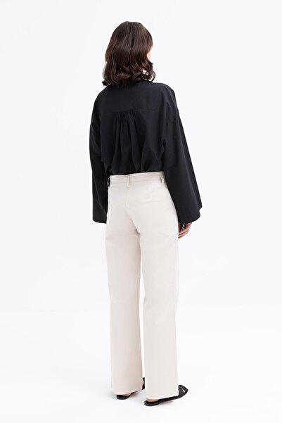 ALLDAY Stone-Wide Leg Lycra Trousers