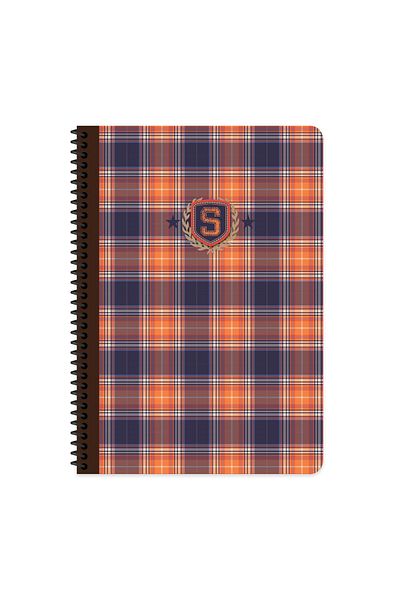 Keskin Colors Keskin Color A4 Lined Spiral Plaid Patterned School Notebook – (80 Sheets)