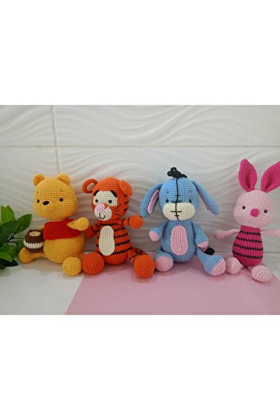 designbyoykum 4'LÜ AMİGURUMİ OYUNCAKLAR WİNNİE VE ARKADAŞLARI