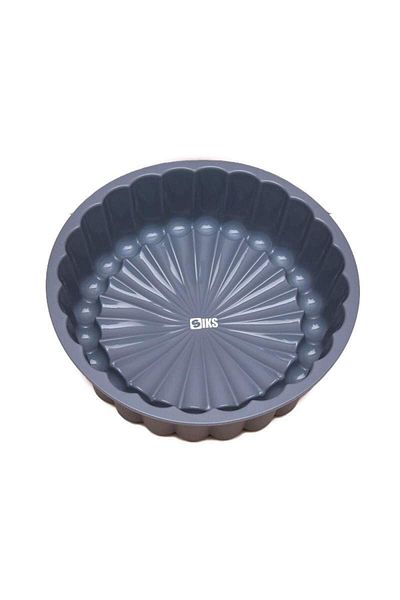 SIKS Baking Pan for Cakes, Cake, Silicone Material, Round, 20x6 cm, Gray
