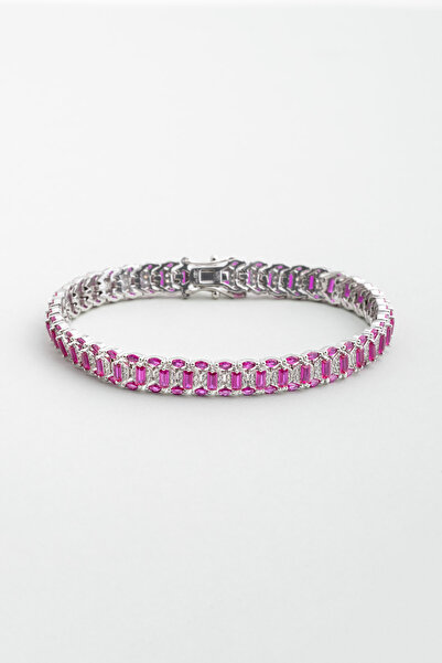 So CHIC... Gatsby 18 Ayar Beyaz Altın Kaplama Gümüş Tasarım Bileklik