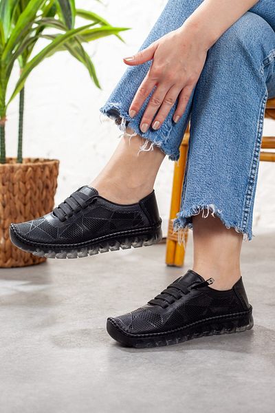 DERİMİSS Women's Genuine Leather Orthopedic Shoes