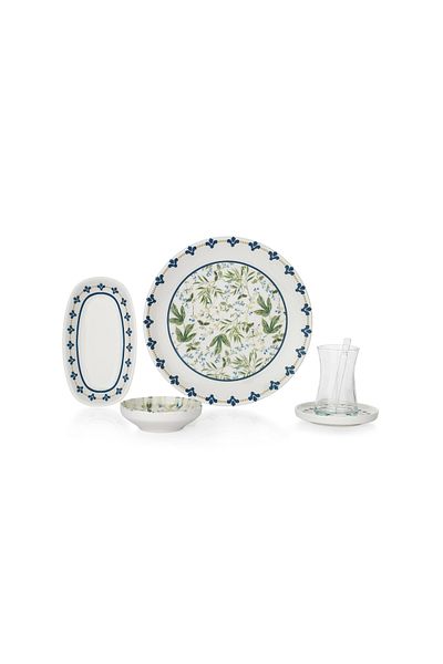 Schafer Emely Breakfast Set 32 Pieces-Navy Blue