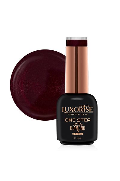 LUXORISE Oja semipermanentă One Step Diamond Walking on Red 10ml, LUXORISE