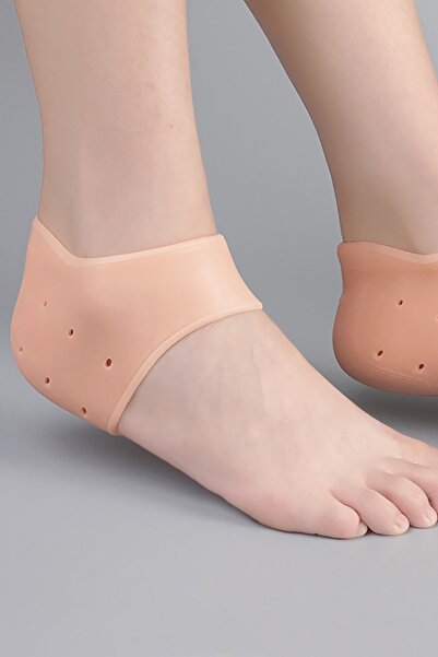 AboutThePerfect Aveo 2 Adet Ten renkli silikon topuk koruyucu, topuk dikeni, ...