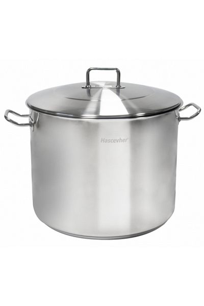 Hascevher Stainless steel pot Hascevher HORECA 36x29cm -29.5lt with lid