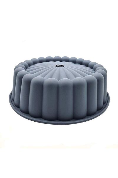 SIKS Baking Pan for Cakes, Cake, Silicone Material, Round, 20x6 cm, Gray