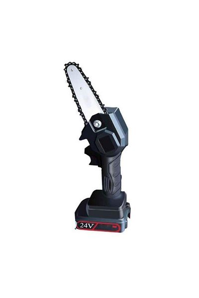 SIKS ® cordless mini saw for woodworking, 800W, 88VF, 7500mAh, 4 inch, Black