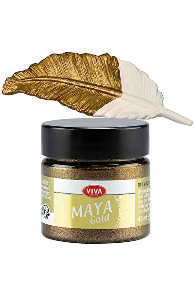 Viva Decor Vopsea acrilică metalică lucioasă Maya-Gold VIVA DECOR, 45ml Bronz